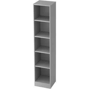 LIVIQUE, Regal Office, Hammerbacher Regal 5FH Grau 406 x 400 x 2.004 mm