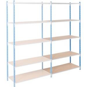 ARNO SPACE, ARNO SPACE Anbauregal Arno - Workshop 5 Blau 1.000 x 300 x 2.000 mm, ARNO SPACE Anbauregal Arno - Workshop 5 Blau 1.000 x 300 x 2.000 mm