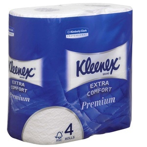 Kleenex, Kleenex - 24 Rollen Toilettenpapier Premium - 24 Rollen Toilettenpapier Kleenex Premium, Kleenex Toilettenpapier 4-lagig 8484 4 Rollen à 160 Blatt