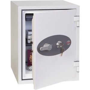 undefined, Feuerschutzschrank FS 1283 K, Schlüsselschloss, Stahl, signalweiß RAL 9003, Feuerschutzschrank FS 1283 K, Schlüsselschloss, Stahl, signalweiß RAL 9003