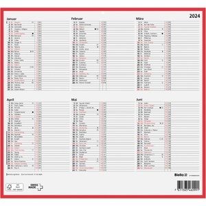 Biella, BIELLA Tafelkalender ½ J/S dt. 0871006.900022 32x29,7cm, 2022, 