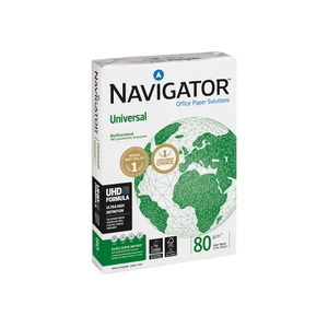 Navigator, Navigator Universal Kopier-/ Druckerpapier DIN A3 80 g/m² Weiss 500 Blatt, Fischer Papier Kopierpapier Navigator A3, 80 g/m² ,500 Stück