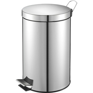 Vepa Bins, Vepa Bins Metall Abfalleimer 24,8 x 40 cm Silber, Vepa Bins Metall Abfalleimer 24,8 x 40 cm Silber