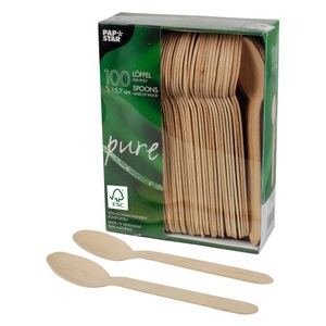 PAPSTAR, PAPSTAR Löffel Pure Braun 100 Stück