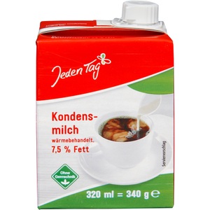 Jeden Tag, Jeden Tag Kondensmilch 7.5 % 340 g