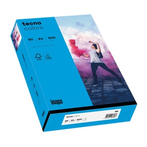 tecno, Tecno Intense Blau A4 80 gsm Papier 500 Stück