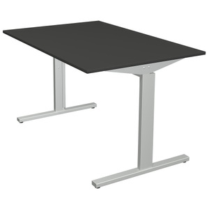 Kerkmann, Kerkmann Schreibtisch Form 2 Rechteckig Silber 1200 x 800 x 820 mm