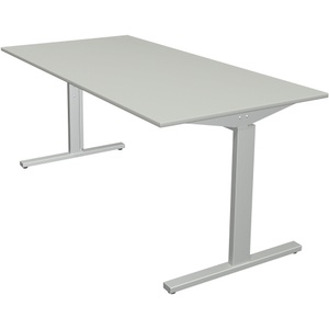 Kerkmann, Kerkmann Schreibtisch Form 2 Rechteckig Silber 1600 x 800 x 820 mm
