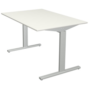 Kerkmann, Kerkmann Schreibtisch Form 2 Rechteckig Silber 1200 x 800 x 820 mm