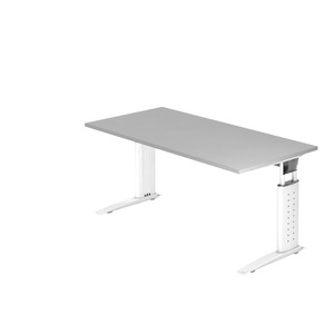 Hammerbacher Schreibtisch US16 160X160CM Grau Weiß