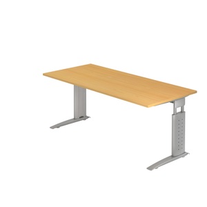 Hammerbacher Schreibtisch US19 180X180CM Buche Silber