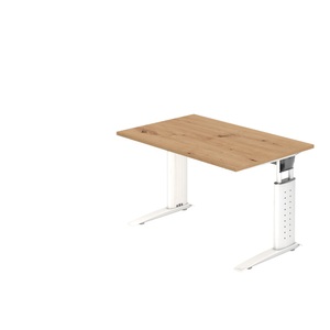 Hammerbacher Schreibtisch US12 120X120CM Eiche, Weiß