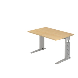 Hammerbacher Schreibtisch US12 120X120CM Ahorn Silber