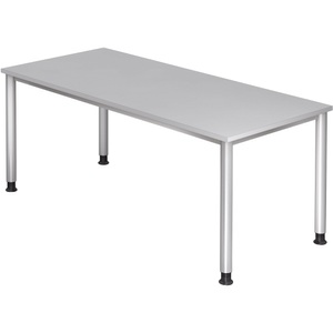undefined, Schreibtisch Akzent, 4-Fuss Gestell, BxT 1.800 x 800 mm, Buche