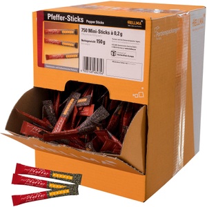 Hellma, Hellma Pfeffer-Sticks Sticks 0.2 g 750 Stück Schwarz 750 Stück