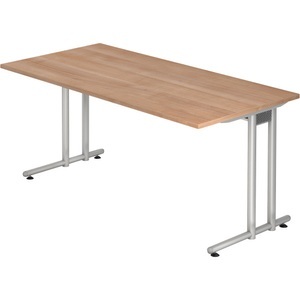 Hammerbacher, Hammerbacher Schreibtisch Matrix Nussbaum 1.600 x 800 x 720 mm