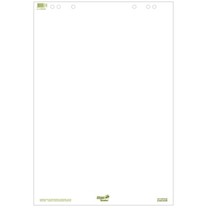 Ursus GREEN Flipchart-Papier Recycelt 68 x 99cm 20 Blatt 80 g/m² Blank Weiß 5 Stück à 20 Blatt