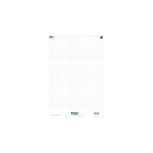 Ursus, Ursus GREEN Flipchart-Papier 68 x 99cm 20 Blatt 80 g/m² Kariert Weiß 5 Stück à 20 Blatt