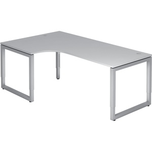 Hammerbacher Schreibtisch VRS82/5 Lichtgrau 2.000 x 1.200 x 850 mm
