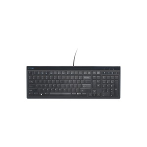 Kensington, Kensington Advance Fit Kabelgebundene Flache Full-Size Tastatur K72357DE QWERTZ 2 m USB-A Kabel Schwarz