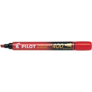 Pilot,  Pilot Permanent Marker 400, 4mm, Keilspitze, rot, SCA-400-R 