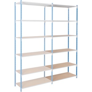 ARNO SPACE, ARNO SPACE Anbauregal Arno - Workshop 6 Blau 1.000 x 400 x 2.500 mm
