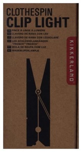 undefined, Leselicht in Wäscheklammer-Optik aus Holz, Kikkerland Leselicht Wäscheklammer Buche
