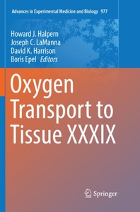 Springer Berlin,Wellcome Trust,National Institutes of Health,Springer, Oxygen Transport to Tissue XXXIX, Oxygen Transport to Tissue XXXIX