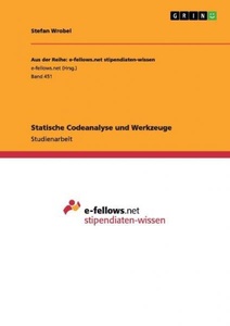 GRIN Verlag, Statische Codeanalyse und Werkzeuge, 