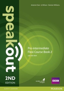 undefined, Flexi Coursebook 2, w. DVD-ROM, Clare, A: Speakout Pre-Intermediate 2nd Edition Flexi Course