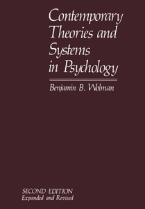 Springer Berlin,Springer US,Springer, Contemporary Theories and Systems in Psychology, 