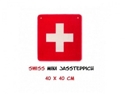 Marchon, Marchon - Bist.-Jasst.CH-K.m/Oes.40x40cm, Jassteppich Bistro Swiss, 40 x 40 cm