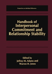 undefined, Handbook of Interpersonal Commitment and Relationship Stability, 