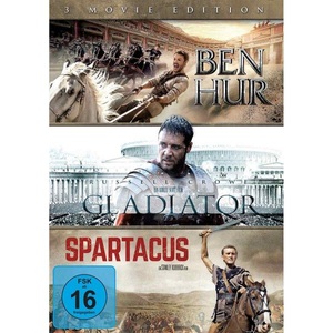 undefined, Ben Hur / Gladiator / Spartacus - 3 Movie Edition, 3 DVD, Ben Hur / Gladiator / Spartacus [4 DVDs]
