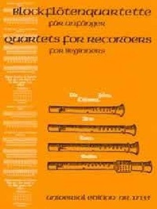 undefined, Blockflötenquartette für Anfänger, für 4 Blockflöten (SA(S)A(T)T(B)), Blockflötenquartette für Anfänger