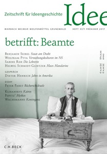 undefined, Zeitschrift für Ideengeschichte. H.11/1, Zeitschrift für Ideengeschichte Heft XI/1 Frühjahr 2017