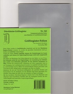 undefined, Register-Folien, Register-Folien