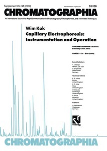 Vieweg+Teubner,Vieweg+Teubner Verlag, Capillary Electrophoresis: Instrumentation and Operation, Capillary Electrophoresis: Instrumentation and Operation
