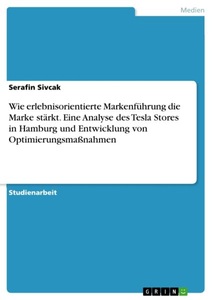 undefined, Wie erlebnisorientierte Markenführung die Marke stärkt. Eine Analyse des Tesla Stores in Hamburg und Entwicklung von Optimierungsmaßnahmen, 