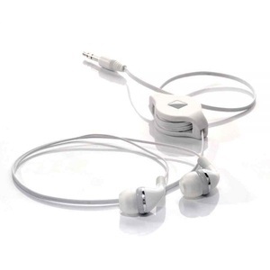 Travel Blue, Travel Blue Kopfhoerer mit abziehbarem Kabel, Retractable Earphones in Weiss