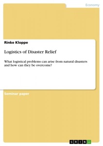undefined, Logistics of Disaster Relief, Logistics of Disaster Relief