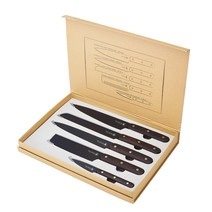Laguiole, Laguiole Küchenmesser Set 5-teilig, schwarz, 