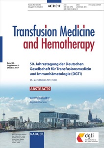 undefined, Deutsche Gesellschaft für Transfusionsmedizin und Immunhämatologie (DGTI), 