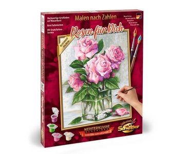 undefined, Rosen für Dich, Schipper Malen-nach-Zahlen - Meisterklasse Klassiker - Rosen für Dich
