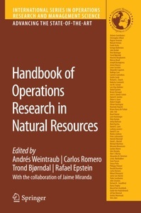 undefined, Handbook of Operations Research in Natural Resources, 