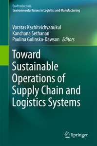 undefined, Toward sustainable operations of supply chain and logistics systems, 