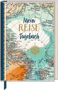 Coppenrath, Eintragbuch mit Sammeltasche - Mein Reisetagebuch (Landkarte), Eintragbuch mit Sammeltasche