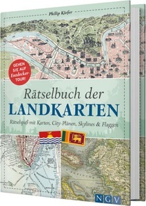 undefined, Rätselbuch der Landkarten - Rätselspaß mit Karten, City-Plänen, Skylines & Flaggen, Rätselbuch der Landkarten