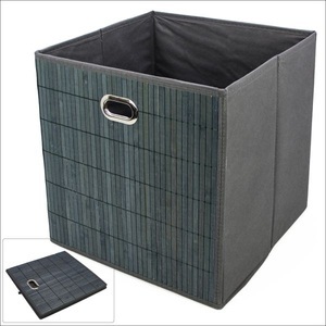Schwäbische Albumfabrik, Aufbewahrungsbox Farbe Bambus grau und braun, 31 x 31 cm, 