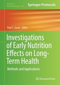 undefined, Investigations of Early Nutrition Effects on Long-Term Health - Methods and Applications, 